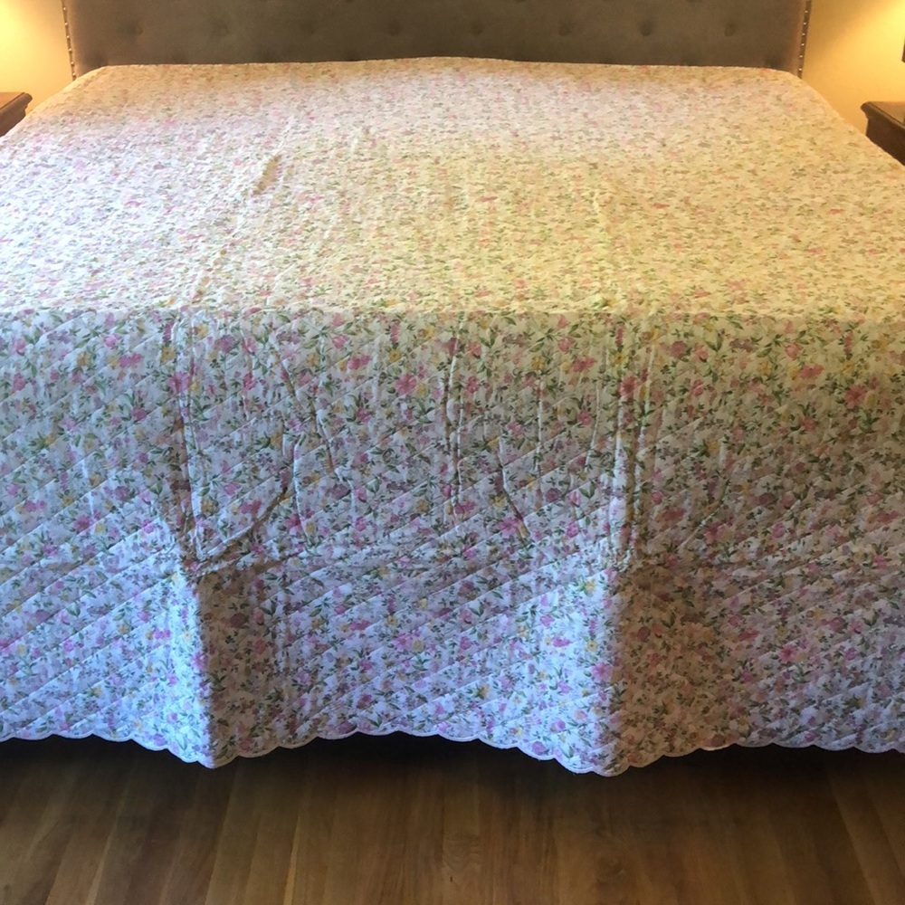 Frette RARE NEW Garden King Bed Cover - Picture 4 of 7